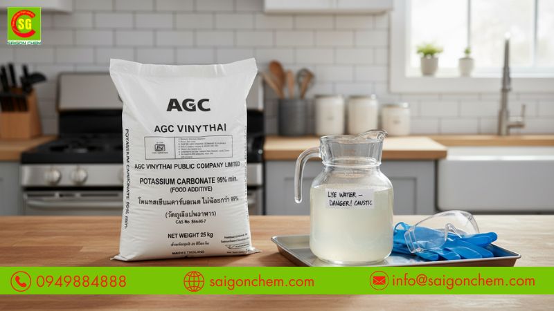 Kali carbonate thay thế nước tro t&agrave;u hiệu quả